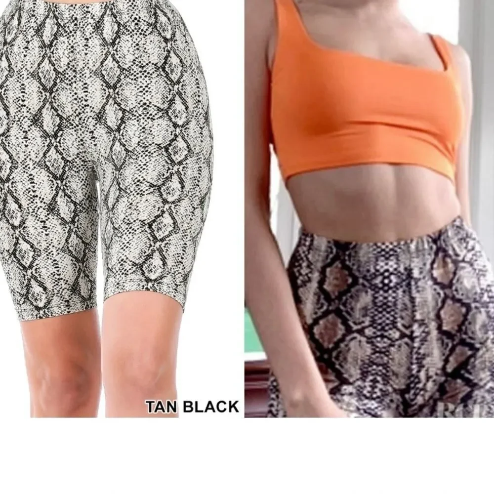 Snake print leggings size L
